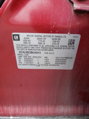 Photo 10 from auction – 2011 GMC TERRAIN SL with VIN 2CTALSEC2B6349413