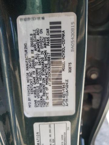 Photo 10 from auction – 2003 TOYOTA CAMRY LE with VIN 4T1BE32KX3U206817