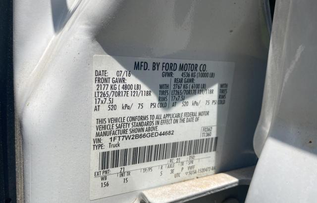 Photo 10 from auction – 2016 FORD F250 SUPER with VIN 1FT7W2B66GED44682