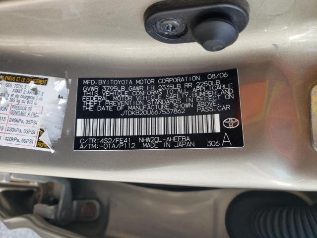 Photo 10 from auction – 2006 TOYOTA PRIUS with VIN JTDKB20U667537862
