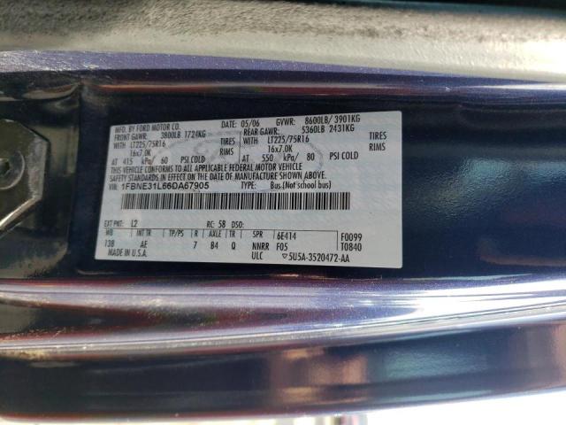 Photo 10 from auction – 2006 FORD ECONOLINE with VIN 1FBNE31L66DA67905