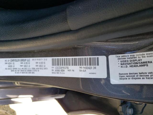 Photo 10 from auction – 2015 CHRYSLER 200 C with VIN 1C3CCCEG0FN512756