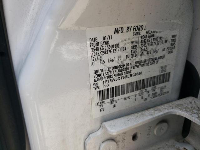 Photo 10 from auction – 2011 FORD F350 SUPER with VIN 1FT8W3DT6BEB93848