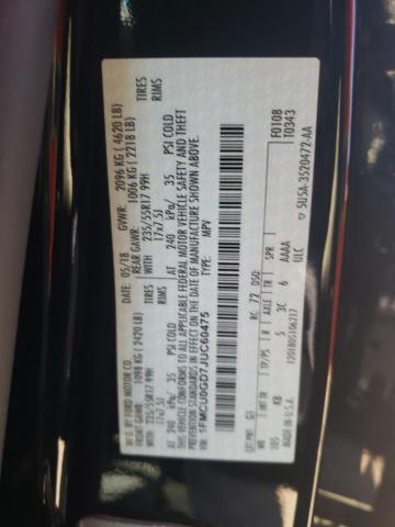 Photo 10 from auction – 2018 FORD ESCAPE SE with VIN 1FMCU0GD7JUC60475