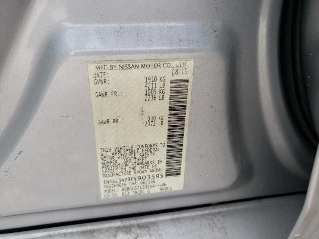 Photo 10 from auction – 2015 NISSAN ALTIMA 2.5 with VIN 1N4AL3AP9FN903595