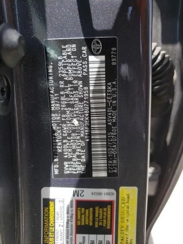 Photo 10 from auction – 2011 TOYOTA CAMRY BASE with VIN 4T1BF3EK4BU771958