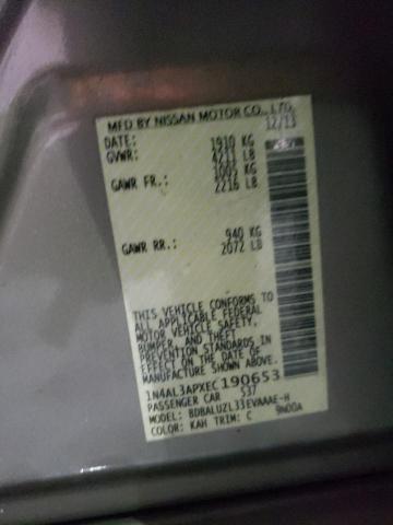 Photo 10 from auction – 2014 NISSAN ALTIMA 2.5 with VIN 1N4AL3APXEC19065A