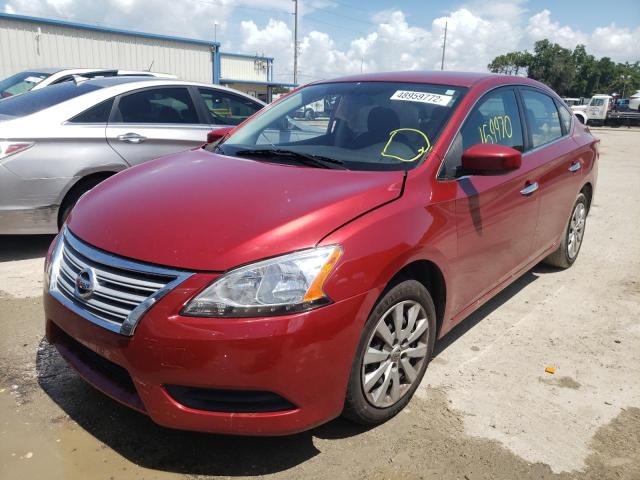 Photo 2 from auction – 2014 NISSAN SENTRA S with VIN 3N1AB7AP2EY271189