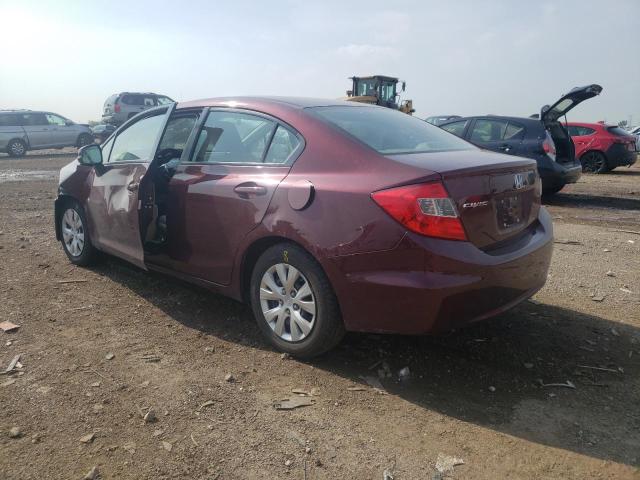 Photo 3 from auction – 2012 HONDA CIVIC LX with VIN 19XFB2F59CE029608