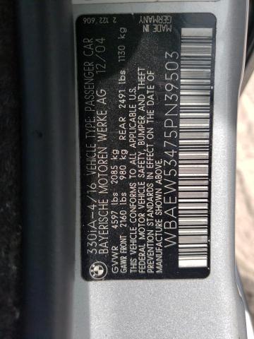 Photo 10 from auction – 2005 BMW 330 XI with VIN WBAEW53475PN39503