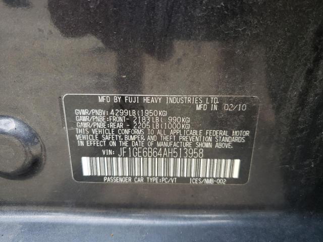 Photo 10 from auction – 2010 SUBARU IMPREZA 2. with VIN JF1GE6B64AH513958