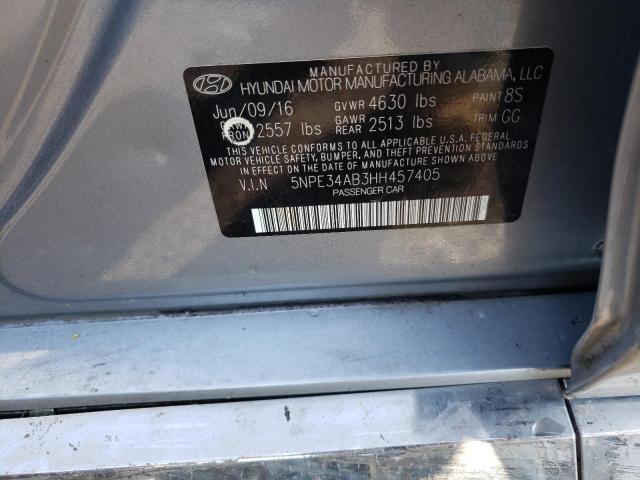 Photo 10 from auction – 2017 HYUNDAI SONATA SPO with VIN 5NPE34AB3HH457405