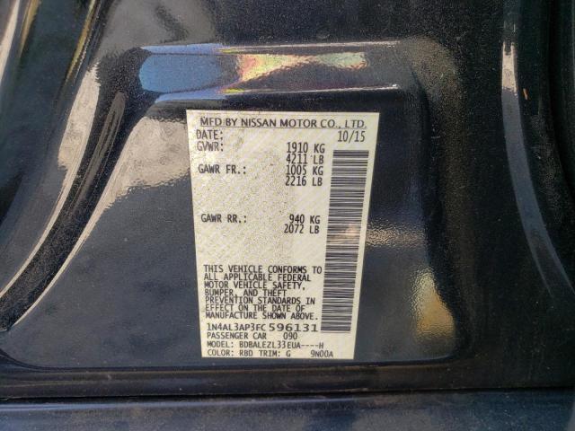 Photo 10 from auction – 2015 NISSAN ALTIMA S with VIN 1N4AL3AP3FC596131