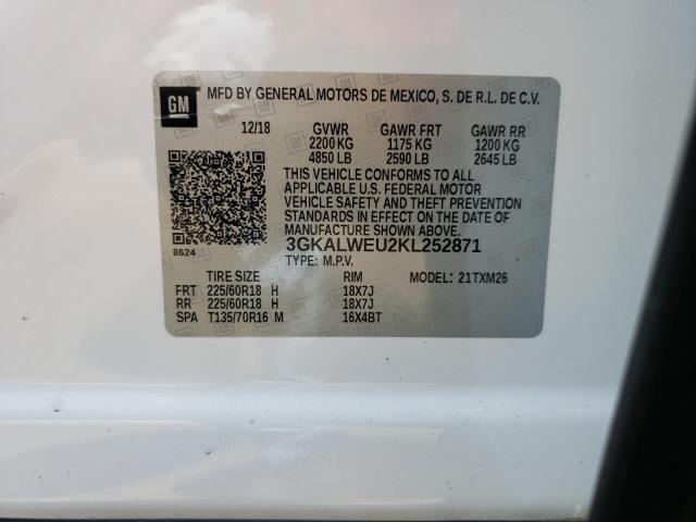Photo 10 from auction – 2019 GMC TERRAIN SL with VIN 3GKALWEU2KL252871