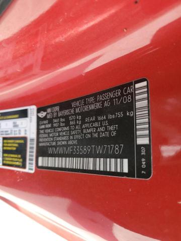 Photo 10 from auction – 2009 MINI COOPER with VIN WMWMF33589TW71787