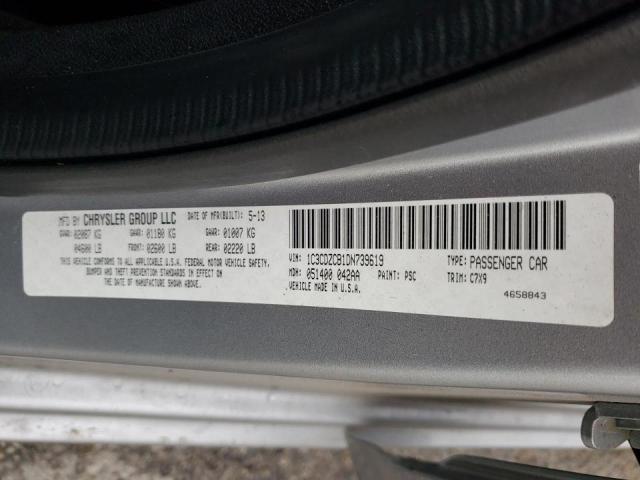 Photo 10 from auction – 2013 DODGE AVENGER SX with VIN 1C3CDZCB1DN739619