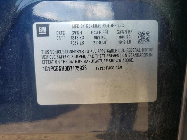 Photo 10 from auction – 2011 CHEVROLET CRUZE LS with VIN 1G1PC5SH9B7175923