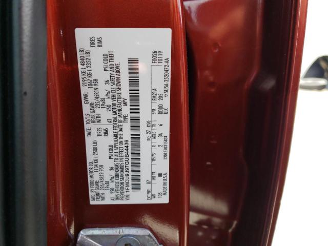 Photo 10 from auction – 2016 FORD ESCAPE TIT with VIN 1FMCU9J97GUB44436