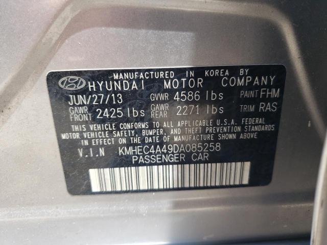 Photo 10 from auction – 2013 HYUNDAI SONATA HYB with VIN KMHEC4A49DA085258