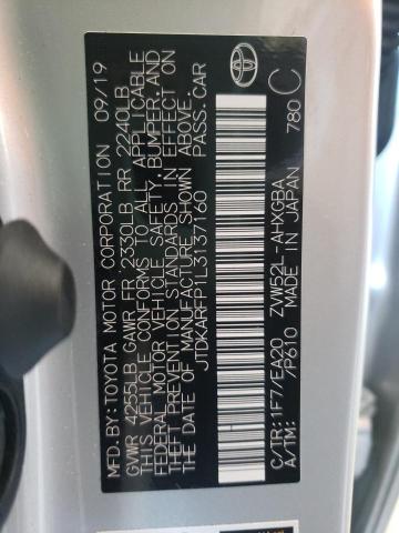 Photo 10 from auction – 2020 TOYOTA PRIUS PRIM with VIN JTDKARFP1L3137160