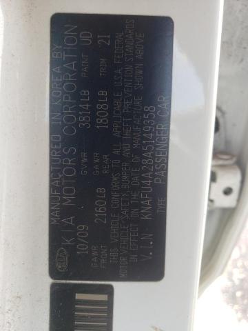 صورة رقم 10 من المزاد - 2010 KIA FORTE EX مع VIN KNAFU4A28A5149358