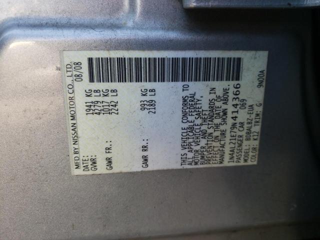 Photo 10 from auction – 2009 NISSAN ALTIMA 2.5 with VIN 1N4AL21E79N414366