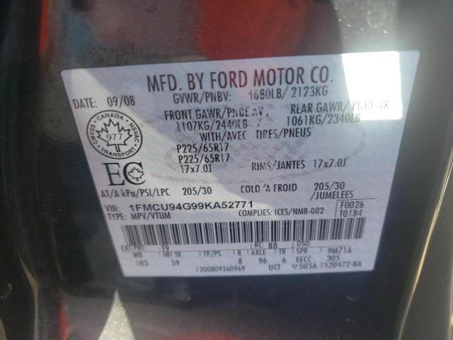 Photo 10 from auction – 2009 FORD ESCAPE LIM with VIN 1FMCU94G99KA52771