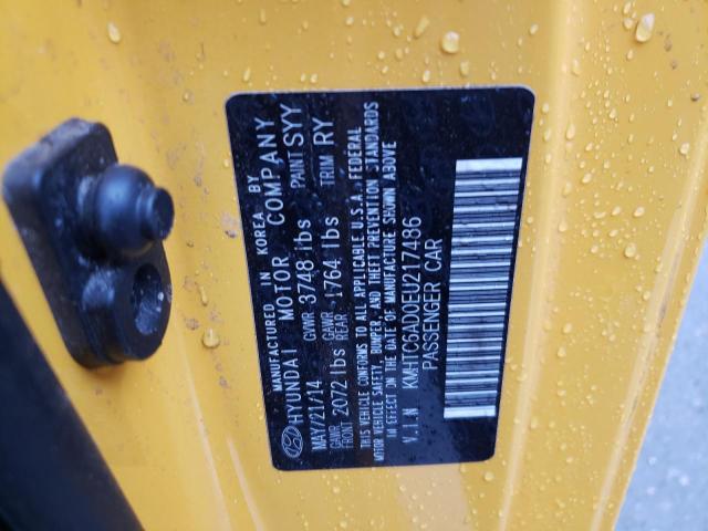 Photo 10 from auction – 2014 HYUNDAI VELOSTER with VIN KMHTC6AD0EU217486