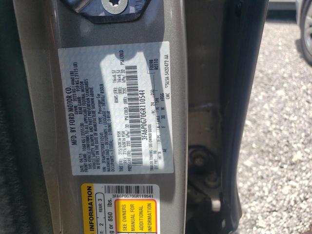 Photo 10 from auction – 2016 FORD FUSION S with VIN 3FA6P0G70GR110541