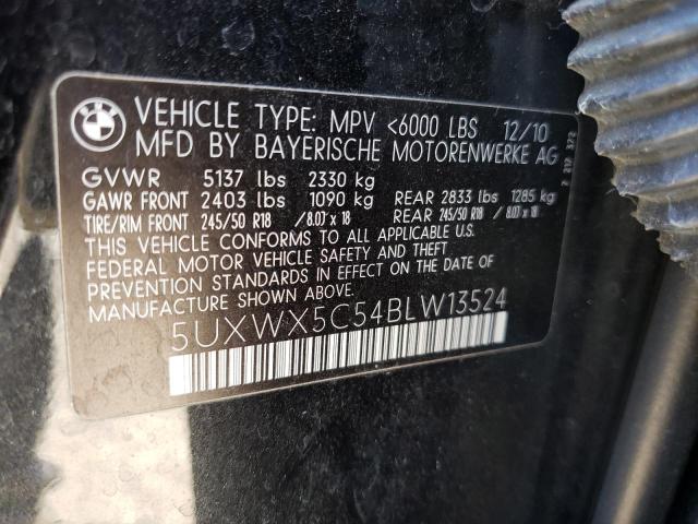 Photo 10 from auction – 2011 BMW X3 XDRIVE2 with VIN 5UXWX5C54BLW13524