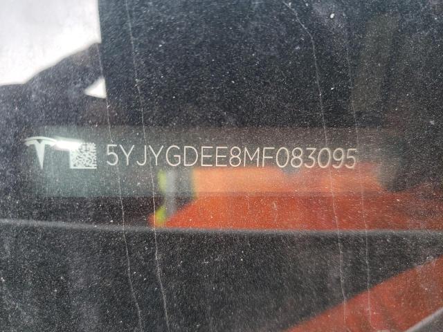 Photo 10 from auction – 2021 TESLA MODEL Y with VIN 5YJYGDEE8MF083095