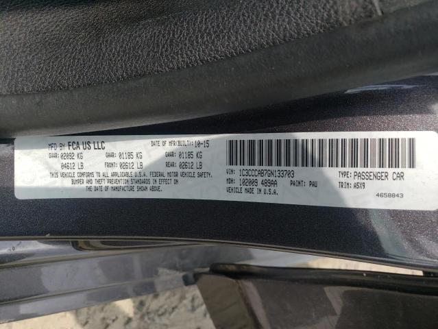Photo 10 from auction – 2016 CHRYSLER 200 LIMITE with VIN 1C3CCCAB7GN133703