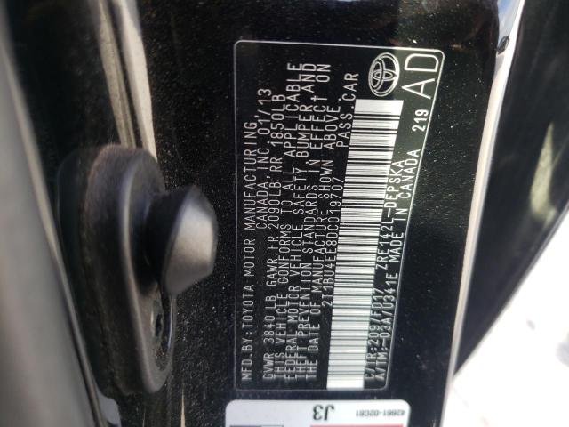 Photo 10 from auction – 2013 TOYOTA COROLLA BA with VIN 2T1BU4EE8DC019707