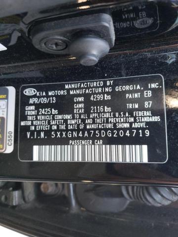 Photo 10 from auction – 2013 KIA OPTIMA EX with VIN 5XXGN4A75DG204719