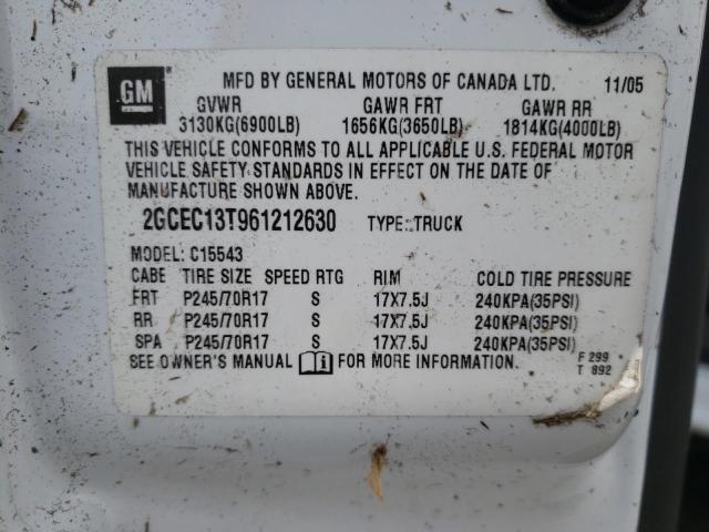 Photo 10 from auction – 2006 CHEVROLET SILVERADO with VIN 2GCEC13T961212630