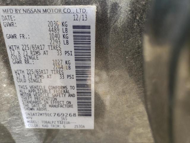 Photo 10 from auction – 2014 NISSAN ROGUE S with VIN 5N1AT2MT9EC769268