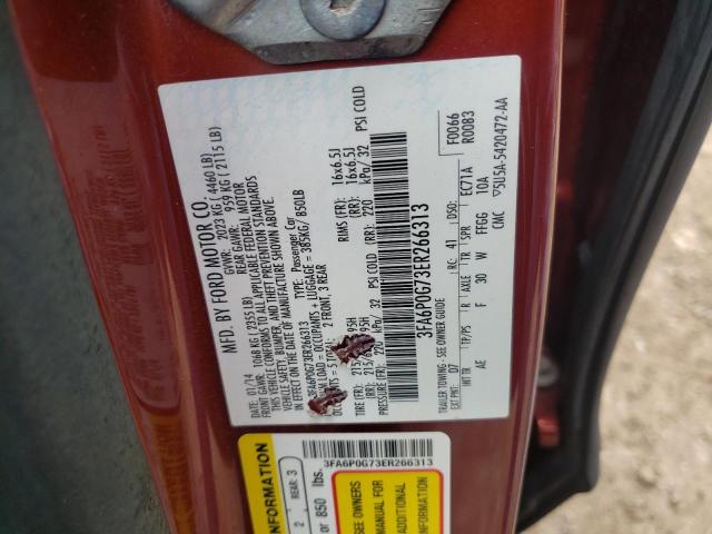 Photo 10 from auction – 2014 FORD FUSION S with VIN 3FA6P0G73ER266313