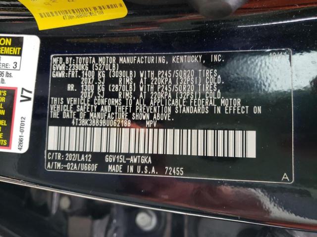 Photo 10 from auction – 2011 TOYOTA VENZA with VIN 4T3BK3BB9BU062188