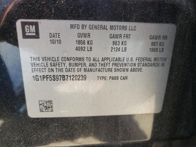 Photo 10 from auction – 2011 CHEVROLET CRUZE LT with VIN 1G1PF5S97B7120239