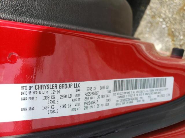 Photo 10 from auction – 2015 DODGE GRAND CARA with VIN 2C4RDGCG4FR641602