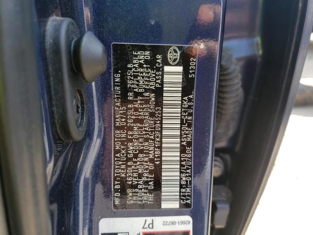Photo 10 from auction – 2015 TOYOTA CAMRY LE with VIN 4T1BF1FK3FU945253