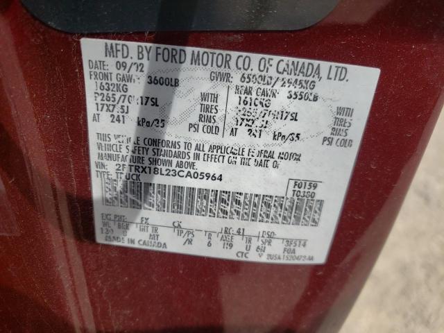 Photo 10 from auction – 2003 FORD F150 with VIN 2FTRX18L23CA05964