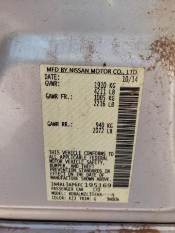 Photo 10 from auction – 2015 NISSAN ALTIMA 2.5 with VIN 1N4AL3AP6FC195169