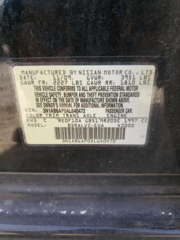 Photo 10 from auction – 2010 NISSAN SENTRA 2.0 with VIN 3N1AB6AP0AL640472