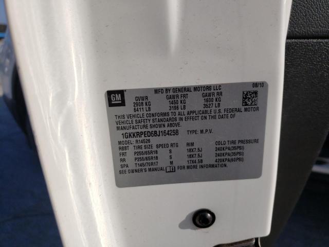 Photo 10 from auction – 2011 GMC ACADIA SLE with VIN 1GKKRPED6BJ164258