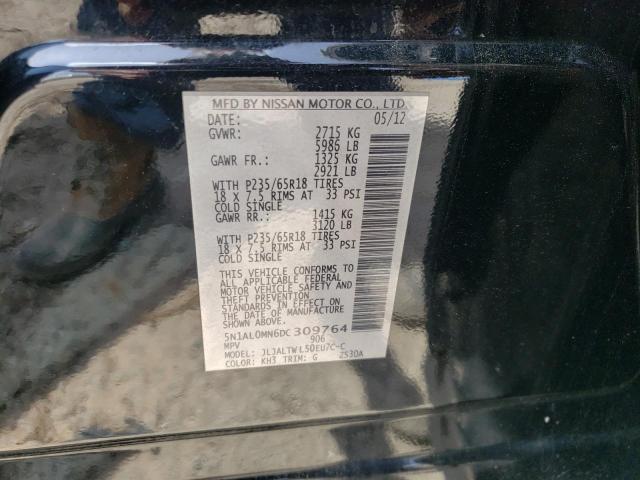 Photo 10 from auction – 2013 INFINITI JX35 with VIN 5N1AL0MN6DC309764