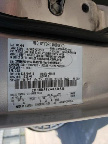 Photo 10 from auction – 2004 MERCURY MARAUDER with VIN 2MHHM79V54X646738