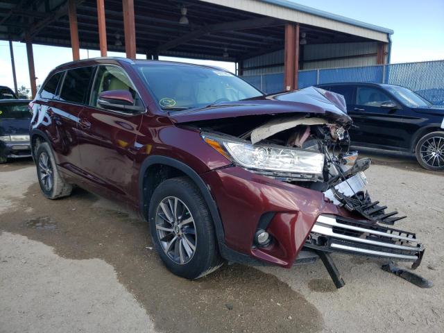 TOYOTA HIGHLANDER 2018 with VIN 5TDKZRFH7JS272558 - Photo from auction