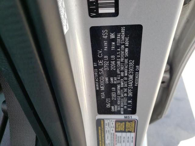 Photo 10 from auction – 2021 KIA FORTE FE with VIN 3KPF24AD0ME390382