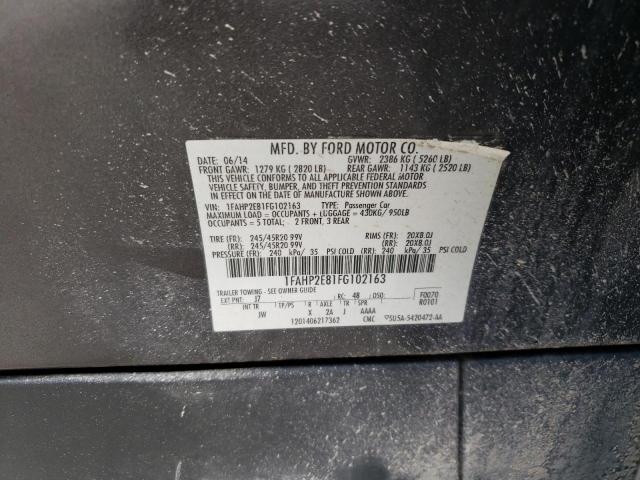 Photo 10 from auction – 2015 FORD TAURUS SEL with VIN 1FAHP2E81FG102163